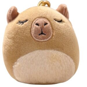 Squishmallows "Lijjian" The‎ Capybara Plush Keychain